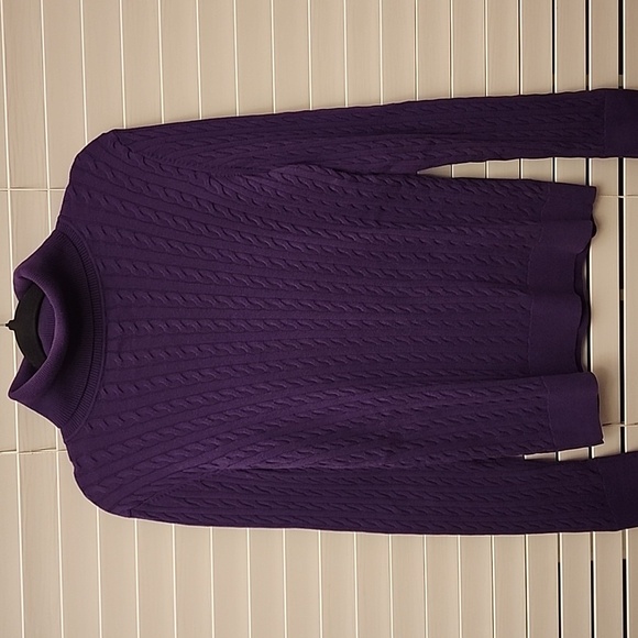 Talbots Purple Turtleneck Sweater sz Med - Picture 1 of 7